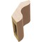 Ekena Millwork 5-inch W x 6-inch D x 6-inch H Carmel Rough Cedar Woodgrain TimberThane Knee Brace, Primed BRCUR05X06X06CARRCPR - alternate 4